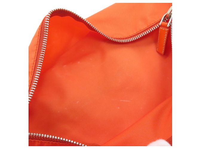 Borsa a tracolla Prada Logo in nylon arancione - vista 12