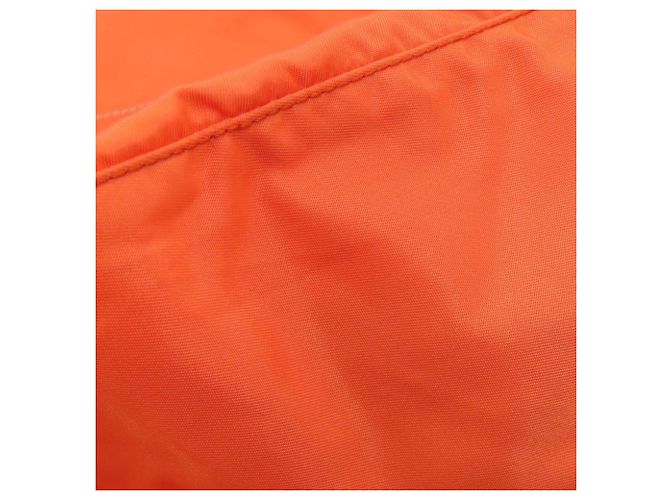 Borsa a tracolla Prada Logo in nylon arancione - vista 16