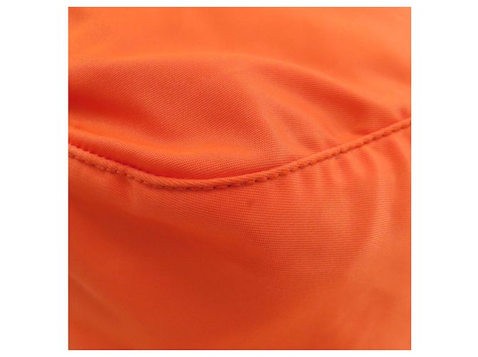 Borsa a tracolla Prada Logo in nylon arancione - vista 25