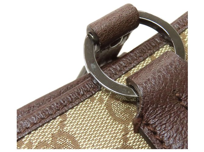 Borsa Tote Gucci GG Pattern Marrone - vista 14