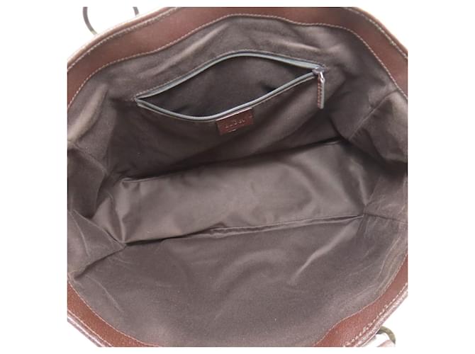 Borsa Tote Gucci GG Pattern Marrone - vista 5