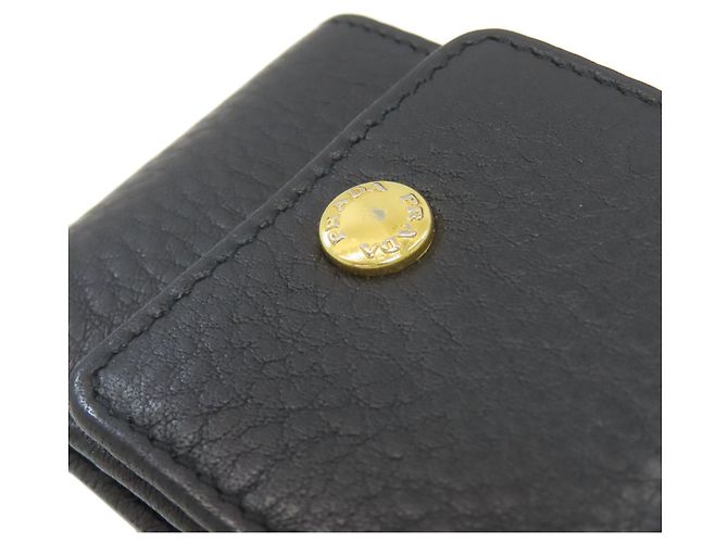 Borsa Tote Prada in pelle nera con logo Nero - vista 18