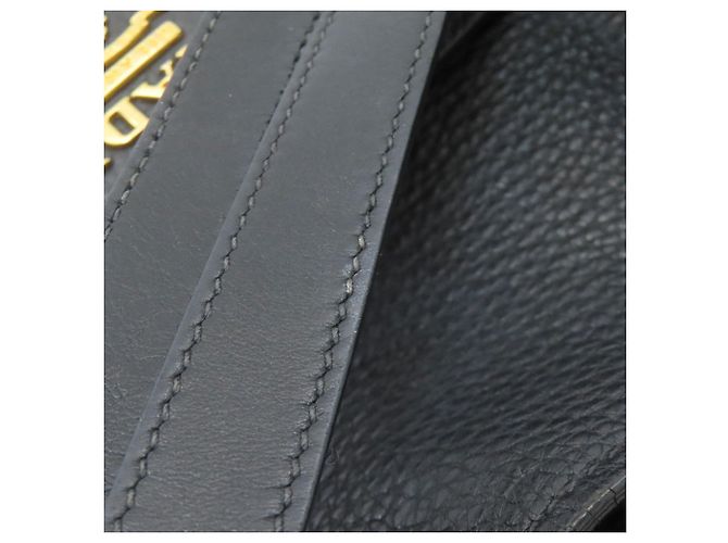 Borsa Tote Prada in pelle nera con logo Nero - vista 23