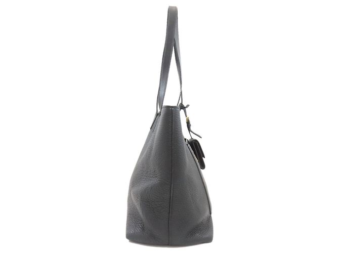 Borsa Tote Prada in pelle nera con logo Nero - vista 3