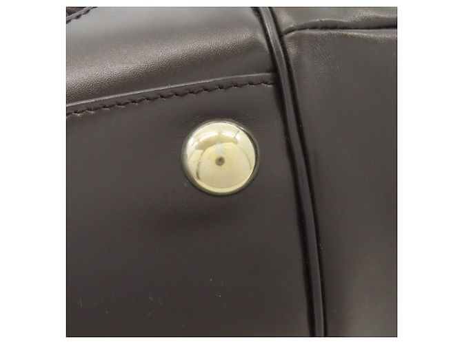 Borsa Tote in Nylon Marrone Scuro Gucci - vista 16