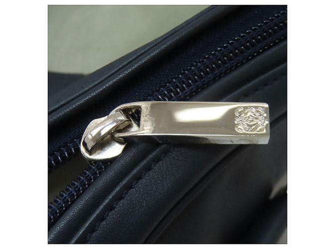 Borsa Tote Loewe Anagram Blu navy - vista 16