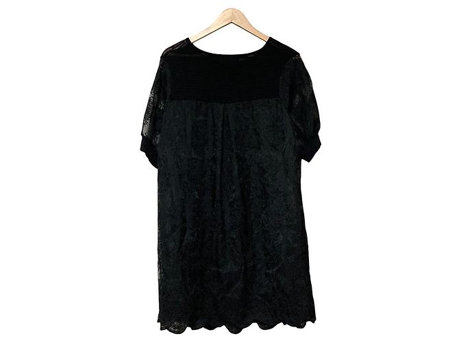 Autre Marque Spitzenkleid FRENCH PAVE Schwarz - Ansicht 2