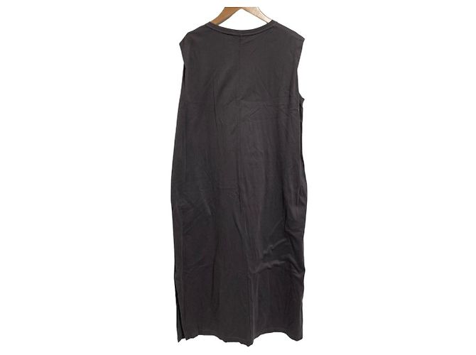 Autre Marque Vestido de algodão macio natural ebure Marrom - vista 2