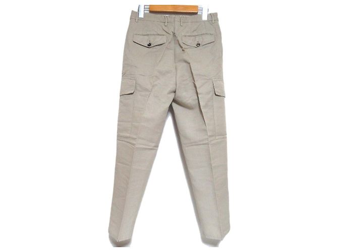 Autre Marque Pantaloni in lino e cotone taglio CARROT FIT PT01 - vista 2