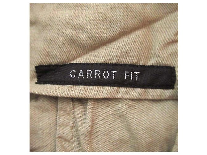 Autre Marque Pantaloni in lino e cotone taglio CARROT FIT PT01 - vista 9