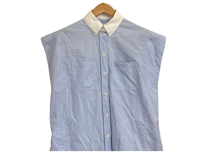 Abito chemisier Burberry Blu Blu chiaro - vista 4
