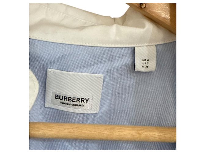 Abito chemisier Burberry Blu Blu chiaro - vista 6