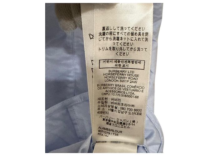 Abito chemisier Burberry Blu Blu chiaro - vista 9