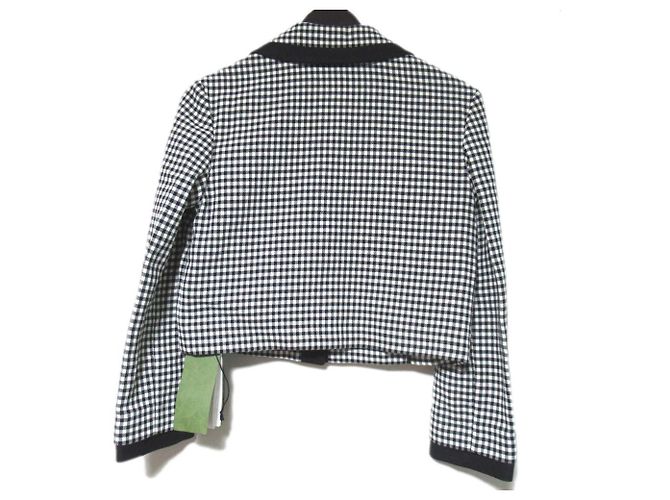 Gucci Gingham-Karo-Set Schwarz Weiß - Ansicht 3