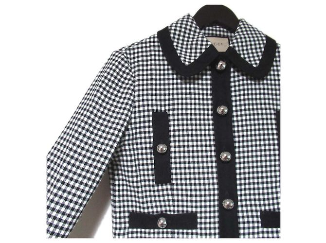 Gucci Gingham-Karo-Set Schwarz Weiß - Ansicht 4