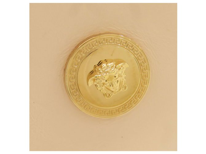 Borsa Versace Logo in pelle di vitello rosa - vista 10
