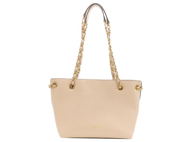 Borsa Versace Logo in pelle di vitello rosa - vista 2
