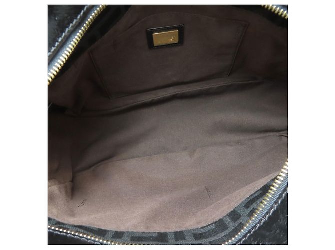 Borsa Tote Fendi Zucca Pattern Nero - vista 5