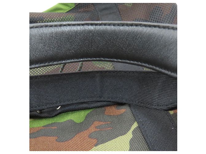 MCM Camouflage Muster Tote Bag Schwarz Khaki - Ansicht 13