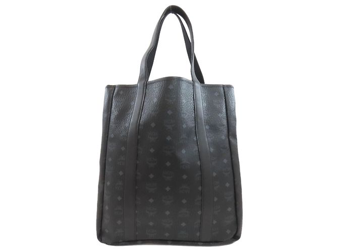 MCM Camouflage Muster Tote Bag Schwarz Khaki - Ansicht 2