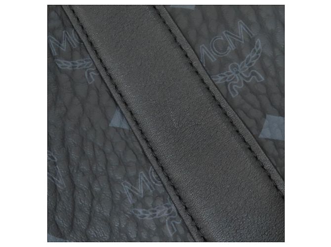 MCM Camouflage Muster Tote Bag Schwarz Khaki - Ansicht 9