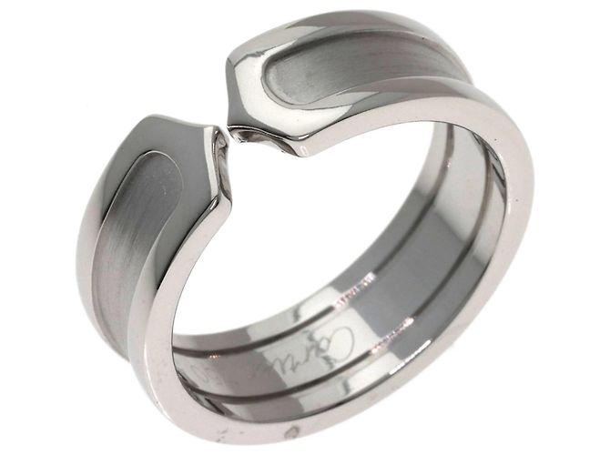 Anello C2 Band in oro bianco 18K Cartier - vista 2