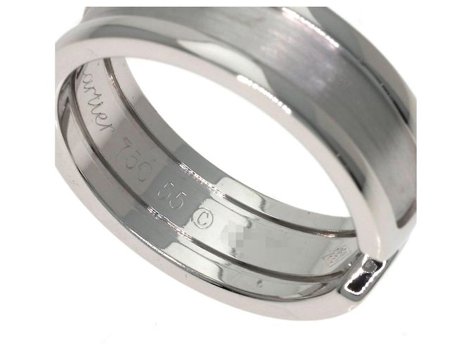 Anello C2 Band in oro bianco 18K Cartier - vista 6