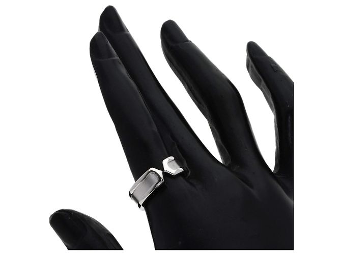Anello C2 Band in oro bianco 18K Cartier - vista 7