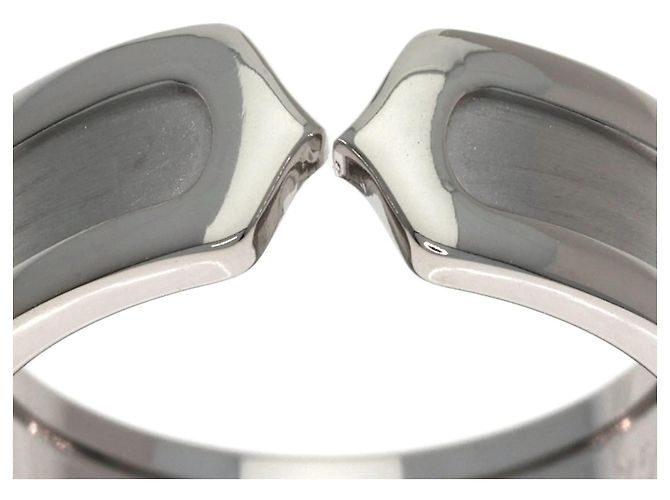 Anello C2 Band in oro bianco 18K Cartier - vista 9