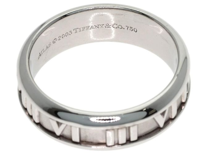 Tiffany & Co. Atlas Ring aus 18K Weißgold - Ansicht 4