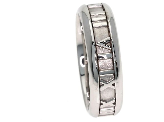 Tiffany & Co. Atlas Ring aus 18K Weißgold - Ansicht 9