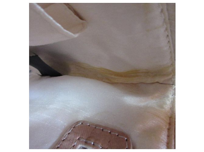 Autre Marque Francesco Biasia Lederhandtasche mit Blumenmotiv Beige - Ansicht 13