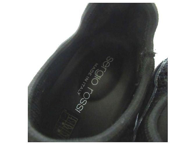 Autre Marque Sergio Rossi Strick-Sneaker Schwarz - Ansicht 5