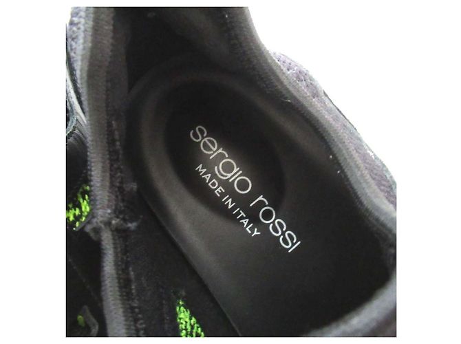 Autre Marque Sergio Rossi Strick-Sneaker Schwarz - Ansicht 6