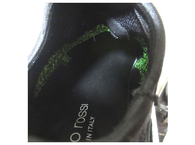 Autre Marque Sergio Rossi Strick-Sneaker Schwarz - Ansicht 7