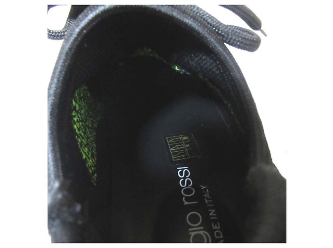 Autre Marque Sergio Rossi Strick-Sneaker Schwarz - Ansicht 8
