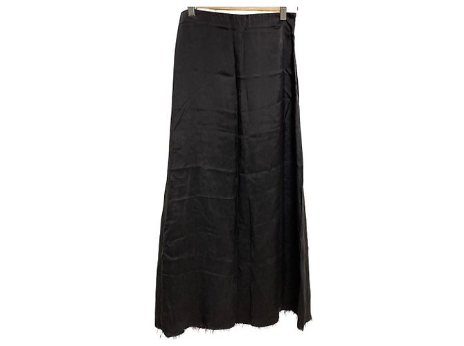 Autre Marque Falda larga BRILL Cu Bias Negro - vista 4