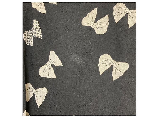 Autre Marque Falda de volantes con estampado de cinta Ingeborg Negro - vista 11