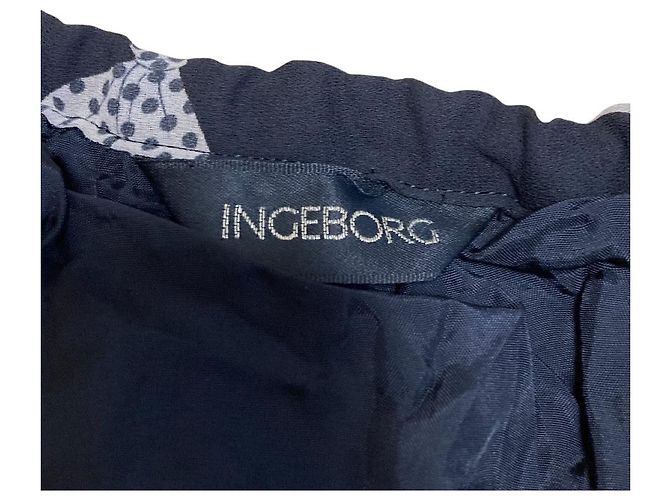 Autre Marque Falda de volantes con estampado de cinta Ingeborg Negro - vista 8