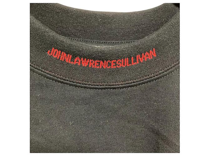Autre Marque Camiseta de algodón jacquard con LOGO John Lawrence Sullivan Negro - vista 3