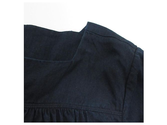 Autre Marque Camicetta 45R Indigo Aw Satin Cutwork Blu - vista 10