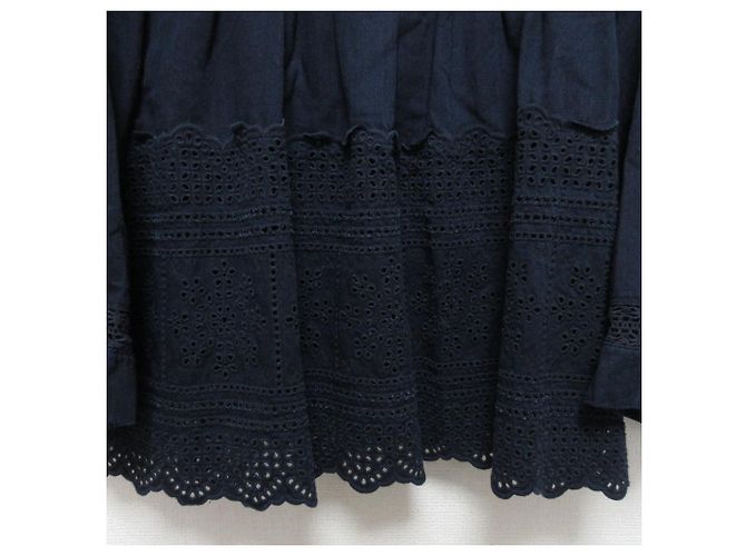 Autre Marque Camicetta 45R Indigo Aw Satin Cutwork Blu - vista 5
