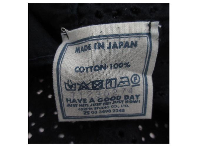 Autre Marque Camicetta 45R Indigo Aw Satin Cutwork Blu - vista 9