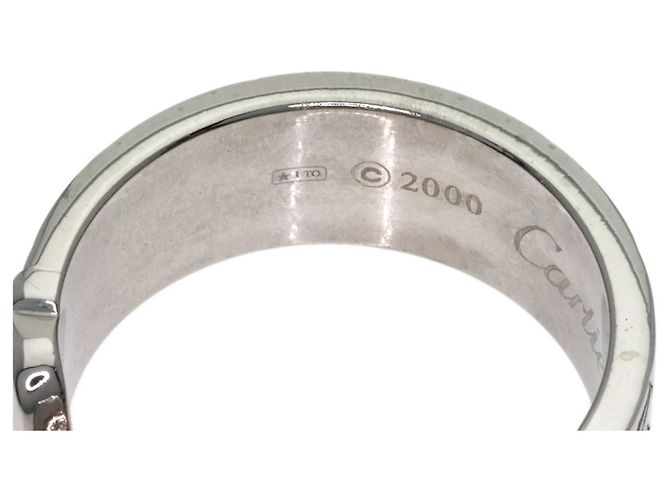 Anello Cartier 2C Band in oro bianco 18K - vista 10