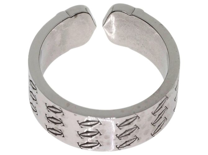 Anello Cartier 2C Band in oro bianco 18K - vista 4