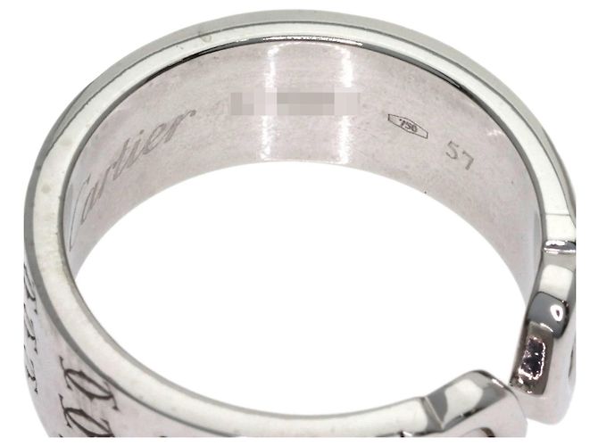 Anello Cartier 2C Band in oro bianco 18K - vista 6