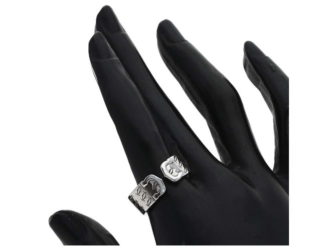 Anello Cartier 2C Band in oro bianco 18K - vista 7