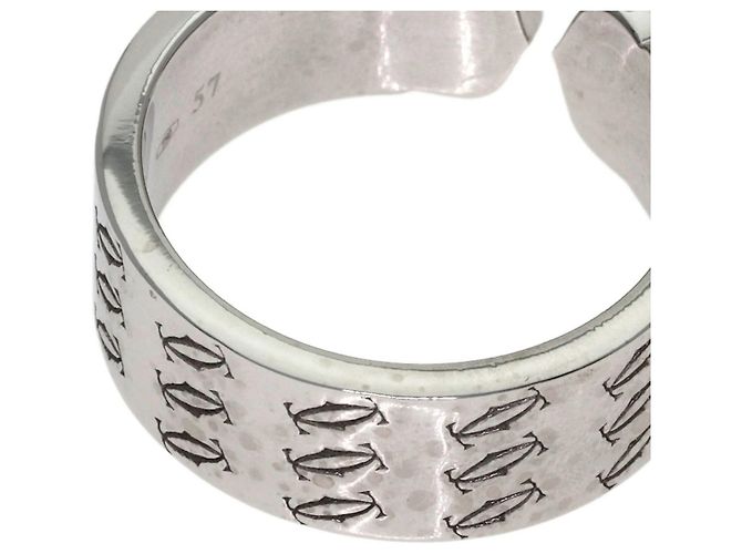 Anello Cartier 2C Band in oro bianco 18K - vista 9