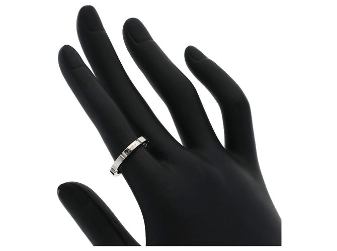 Anillo Maillon Panthère #50 de Cartier en oro blanco de 18K - vista 5