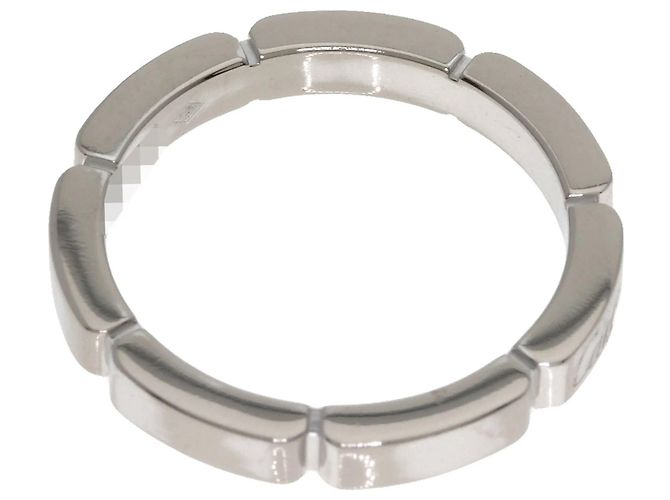 Anillo Maillon Panthère #50 de Cartier en oro blanco de 18K - vista 7
